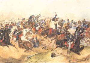 Battle at Tapiobicske I 1849-50 by Mor Than