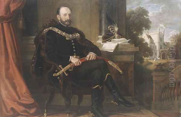 Portrait of Baron Ede Mikos 1869 - view 1