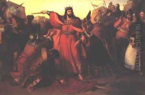 King Emeric Captures His Insurgent Brother, Andrew 1857 by Mor Than