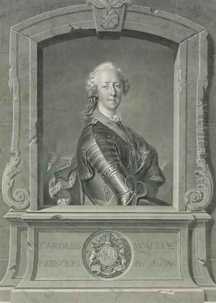 Prince Charles Edward Stuart 1720-88, engraved by J.G. Wille, 1748 - view 1