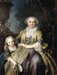 Portrait of a Lady and Her Daughter 1774