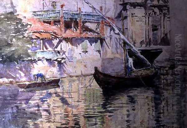 A Side Canal, Venice - view 1