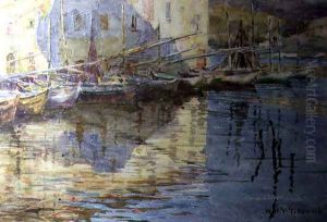 Boats in Venice by William Holt Yates Titcomb