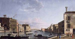 Venice Grand Canal looking from the Campo San Vio towards the Bacino Venice Grand Canal looking from the Campo San Vio towards the Bacino