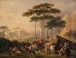 Festa Napolitana, 1824 by Nicolas Antoine Taunay