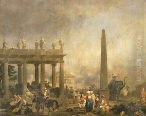 Figures among Ruins by Nicolas Antoine Taunay