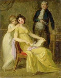 Sketch for a Group Portrait of the Loehr Banking Family, c.1801-02 by Friedrich Tischbein