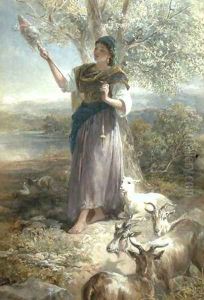 A Spanish Goatherd by Francis William Topham