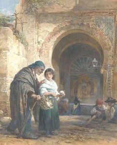 The flower seller by Francis William Topham