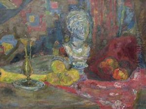 Still Life with a Bust and a Candlestick Still Life with a Bust and a Candlestick