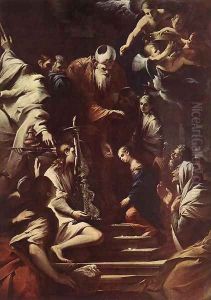 Presentation of the Virgin in the Temple 1640s by Pietro Testa