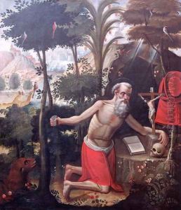 St. Jerome by Diego Quispe Tito