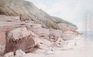 Beach Scene, Exmouth by Francis Towne