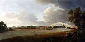 Old Walton Bridge, 1785 by Francis Towne