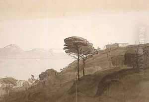 View of the Bay of Naples and Mt. Lactarius, 1781 by Francis Towne