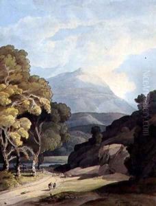 Near Maentwrog, North Wales by Francis Towne