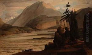 In the Valley of the Grisons, 1781 by Francis Towne