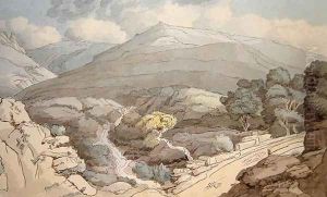 Near Devils Bridge by Francis Towne