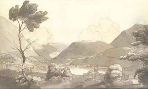 Lake of Lugano, Switzerland by Francis Towne