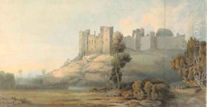 Ludlow Castle, Shropshire by Francis Towne