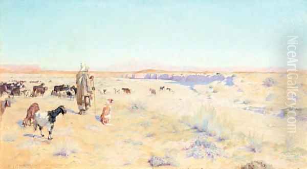 The goat herder, Biskra - view 1