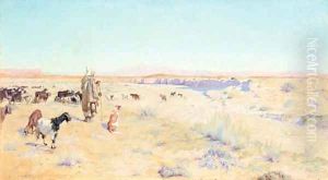 The goat herder, Biskra by Charles James Theriat