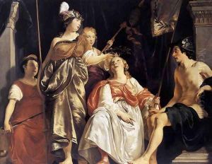 Minerva Crowns the Maid of Leiden 1650 Minerva Crowns the Maid of Leiden 1650