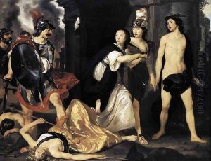 Mars Banishes 'Nering' 1651 by Abraham van den Tempel