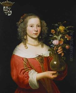Portrait of a Young Girl by Abraham van den Tempel