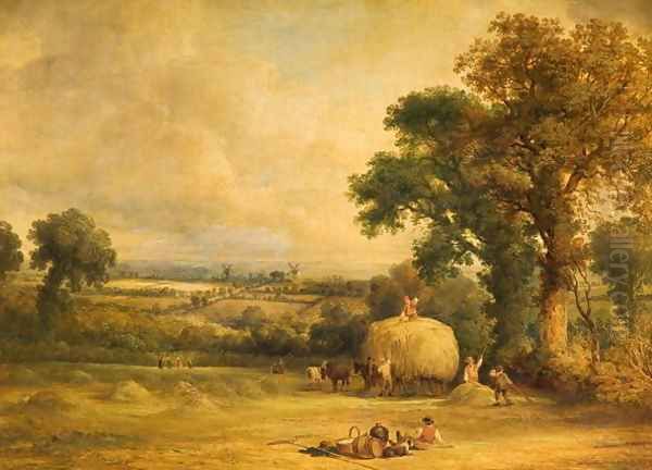 Loading the Hay Wagon, 1839 - view 1