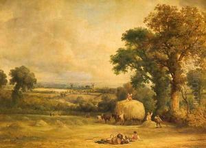 Loading the Hay Wagon, 1839 by John F Tennant