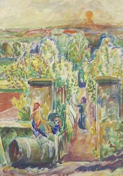 View of a Farm with Rooster - view 1