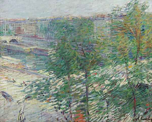 Le pont derriere les arbres - view 1