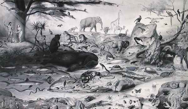 Adam and Eve and the Animals, 1841 - view 1