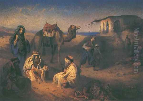 Bedouins Resting Near Deserted... - view 1