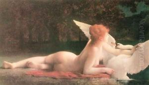 Leda and the Swan by Paul Prosper Tillier