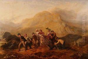 The Height of Ambition, A scene in the Mardale mountains by Jacob Thompson