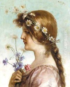 A spring maiden by Virgilio Tojetti