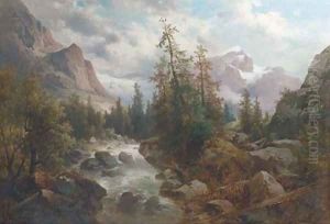 Alpine Rapids by Josef Thoma