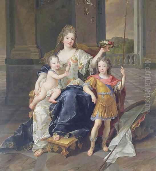 Duchess de la Ferte with the Duke of Brittany and the Duke of Anjou Louis XV c.1712 2 - view 1