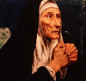 St. Monica by Luis Tristan De Escamilla