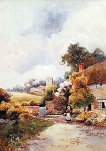 A Country Cottage and Church by F.H. Tyndale