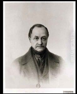 Portrait of Auguste Comte 1798-1857, French philosopher by Tony Toullion