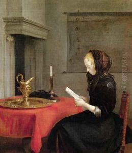 Woman Reading, c.1662 by Gerard Terborch