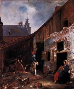 The Knifegrinder's Family by Gerard Terborch