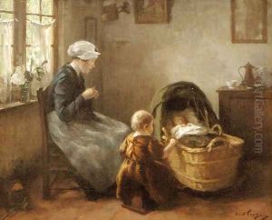 A Dutch Home, 1910 by Lammert Van Der Tonge