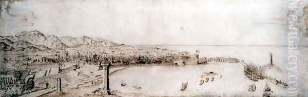 A Panoramic View of Livorno - view 1