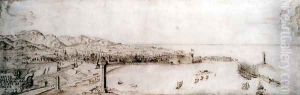 A Panoramic View of Livorno by Petrus Tola