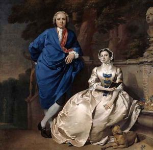 Portrait of George Michael Moser 1706-83 and his wife, Mary Guynier, c.1742