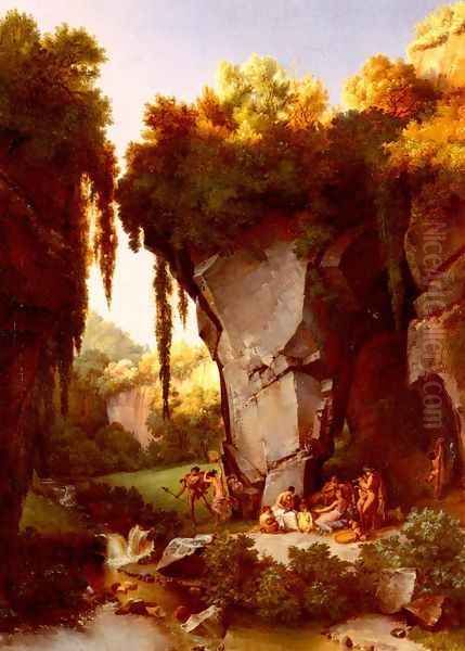 Craggy Landscrape With Bacchanal - view 1
